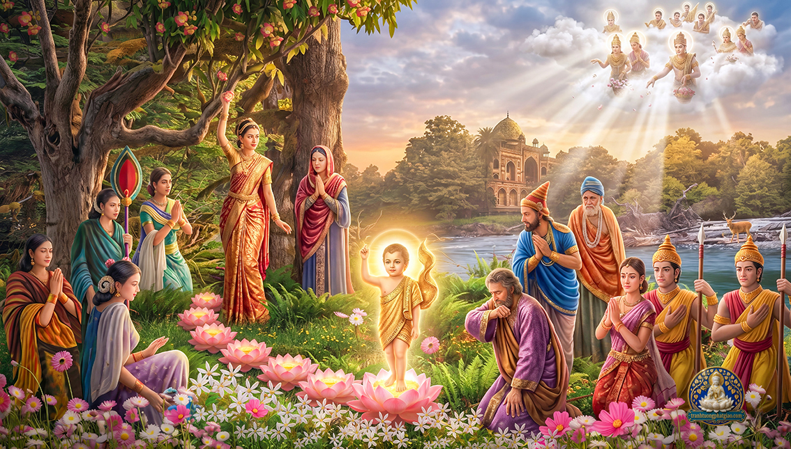 Tranh vườn Lâm Tỳ Ni